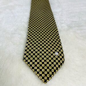 Alfred Dunhill Elegant Black and Gold Tie